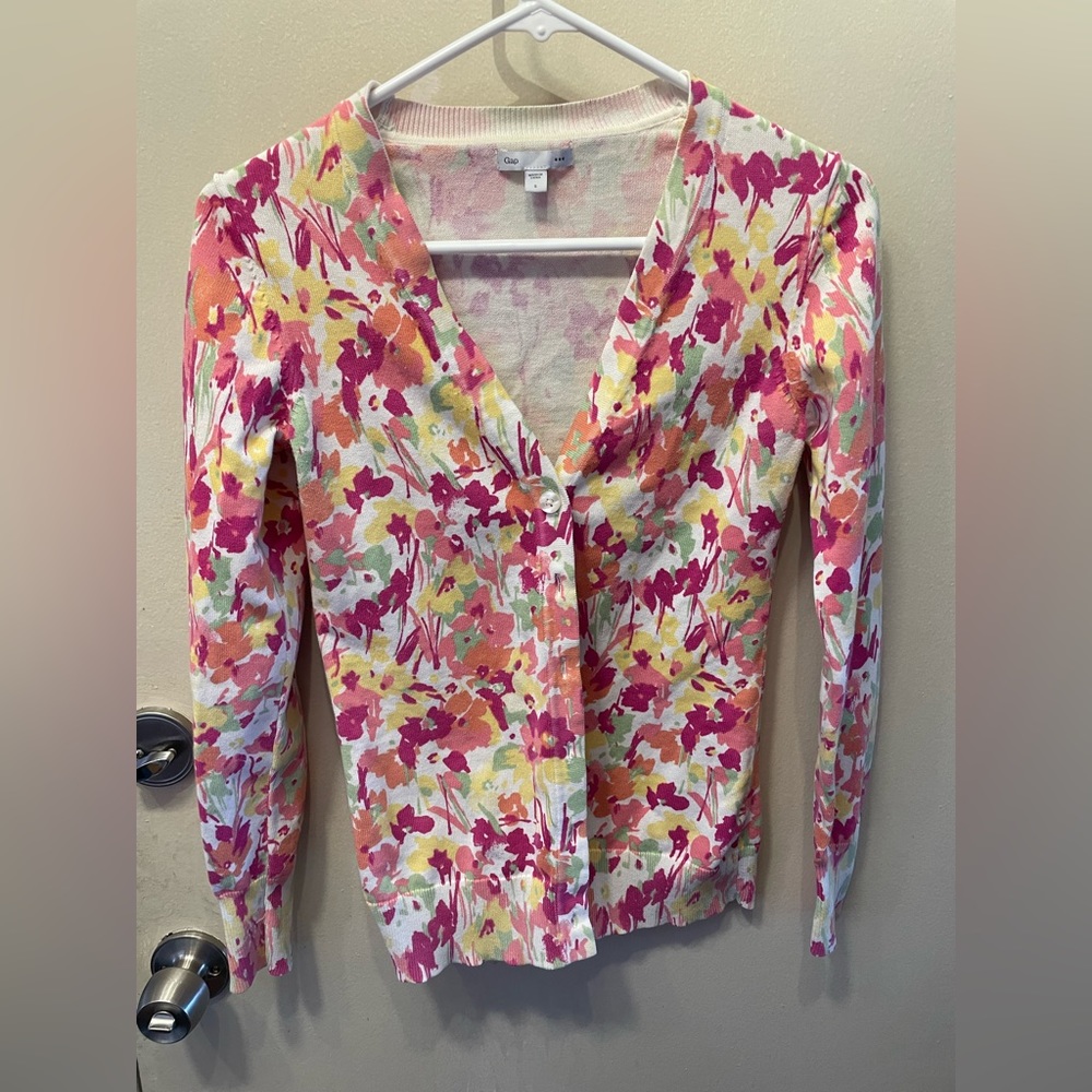 Floral Gap Cardigan